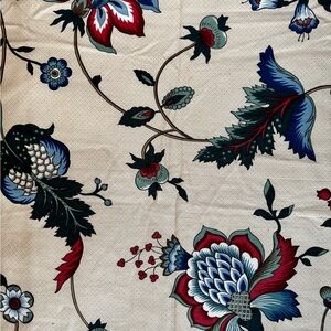 Vintage Waverly Lady Liberty Statue Legacy Decorator Floral Fabric 40" L x 54" W